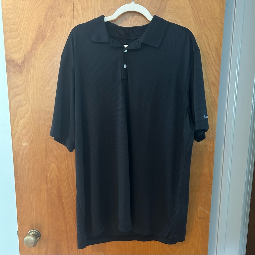 ⭐️ Walter Hagen black micro stripe golf polo